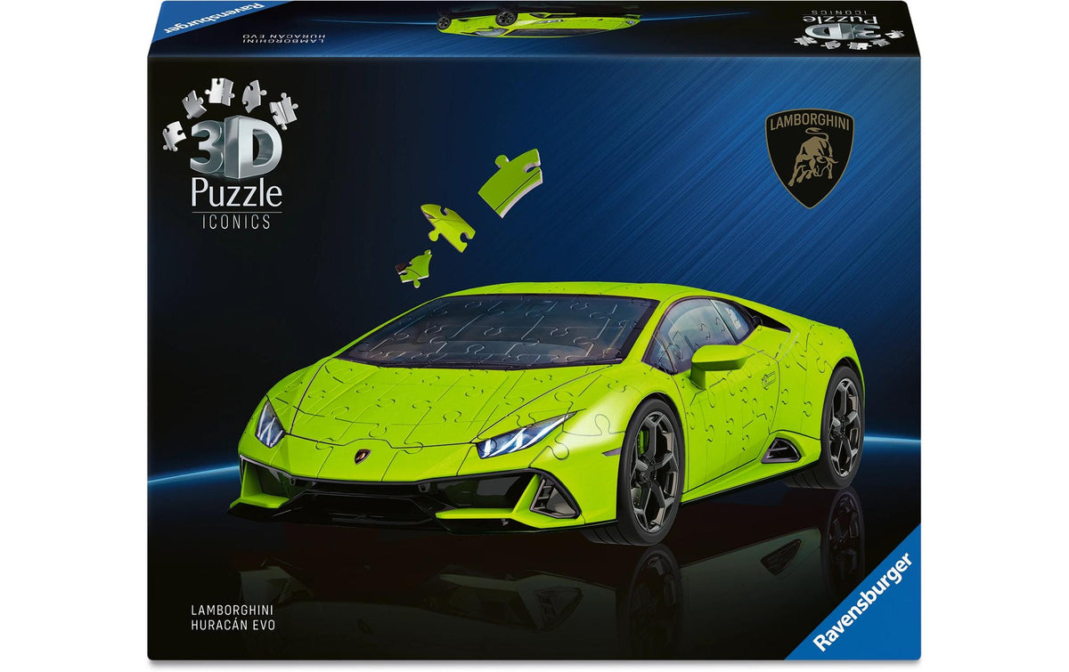 Ravensburger Iconics Lamborghini Huracán EVO-Grün – Knobelbox, ab 8 Jahren, mehrsprachig