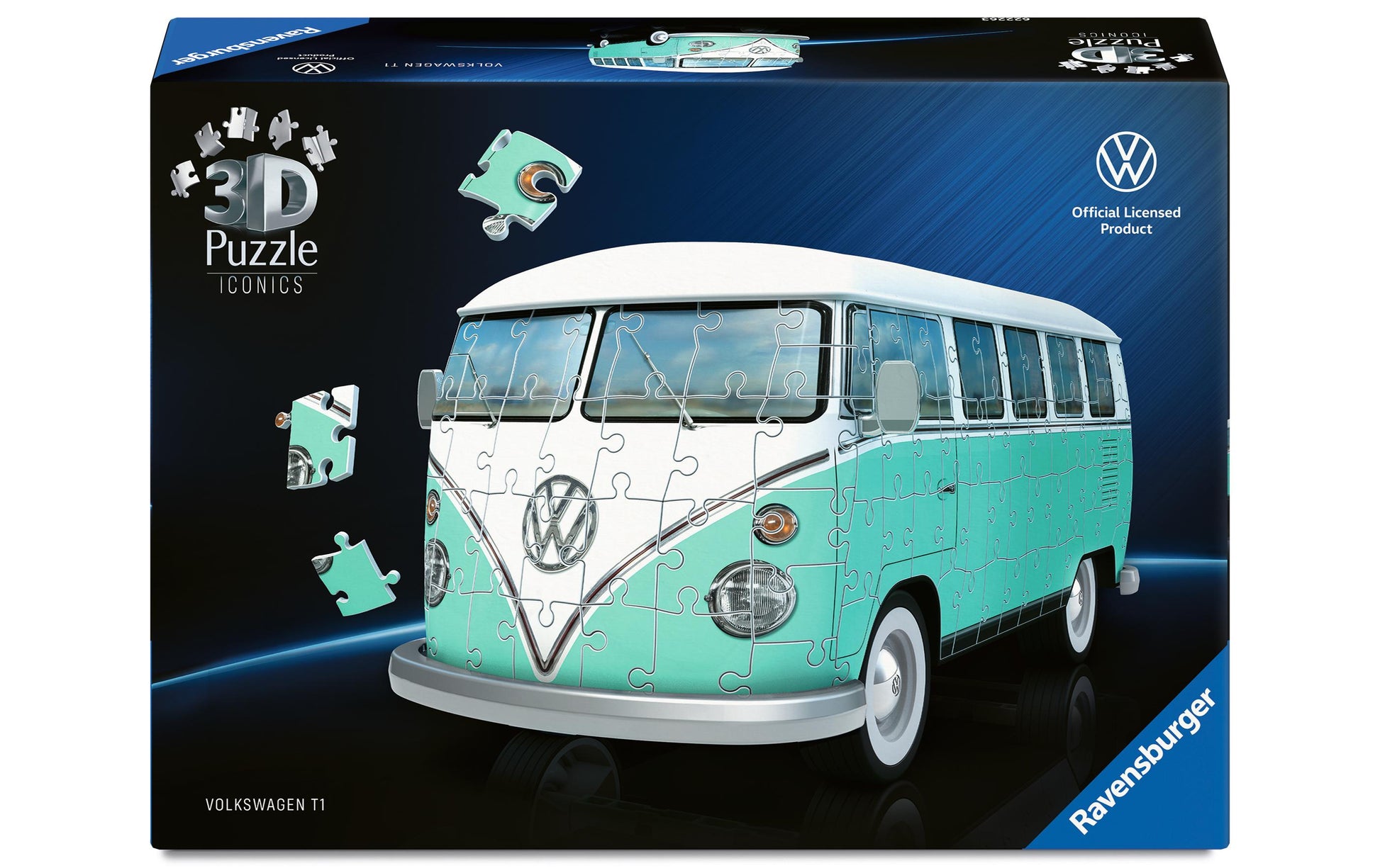 Ravensburger Iconics 3D Puzzle Volkswagen T1 – 162 Teile – 30 × 14 × 14,5 cm – ab 8 Jahren