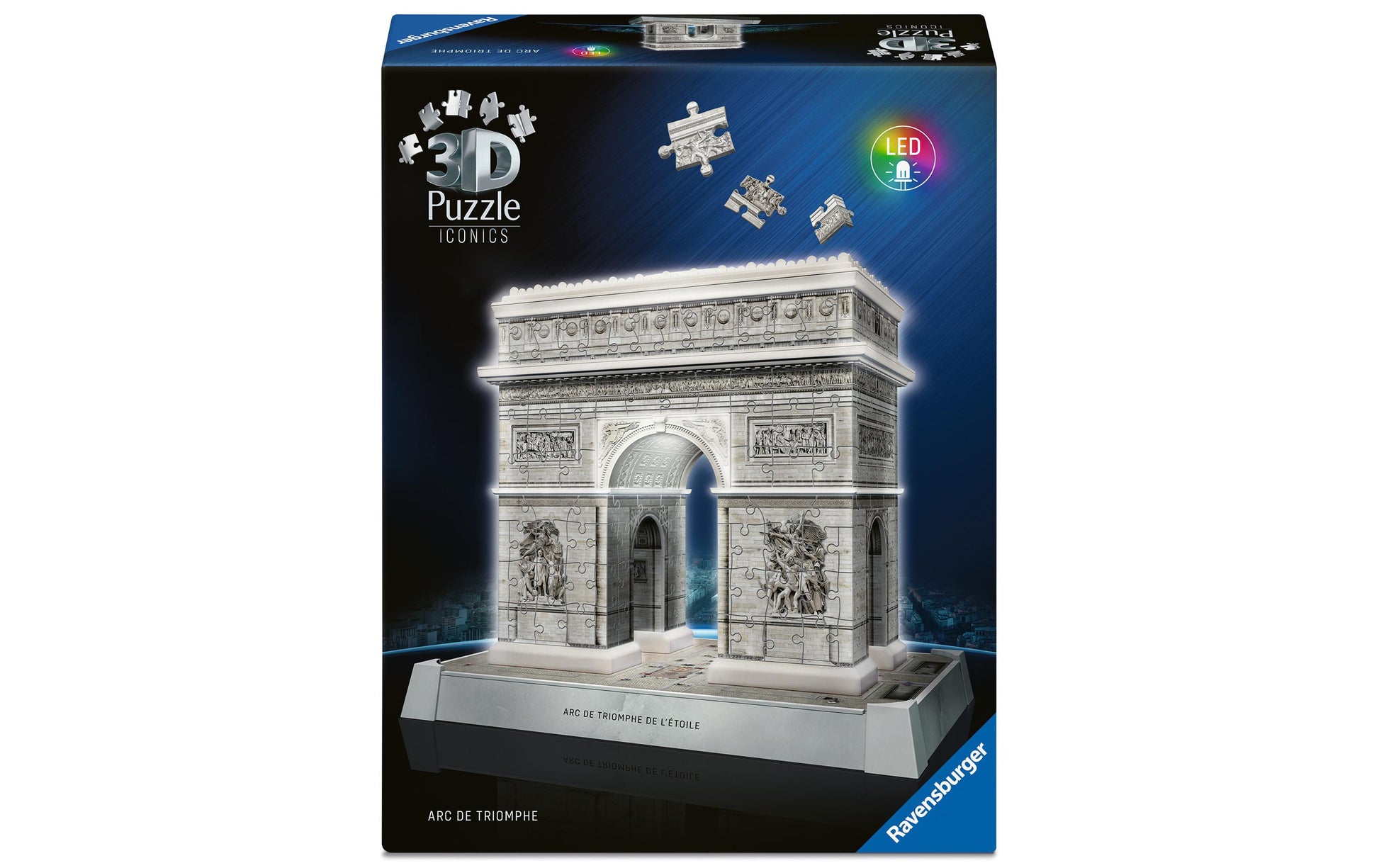 Ravensburger 3D Puzzle Arc de Triomphe – 216 Teile – 26,9 × 23,9 × 16,9 cm – ab 8 Jahren