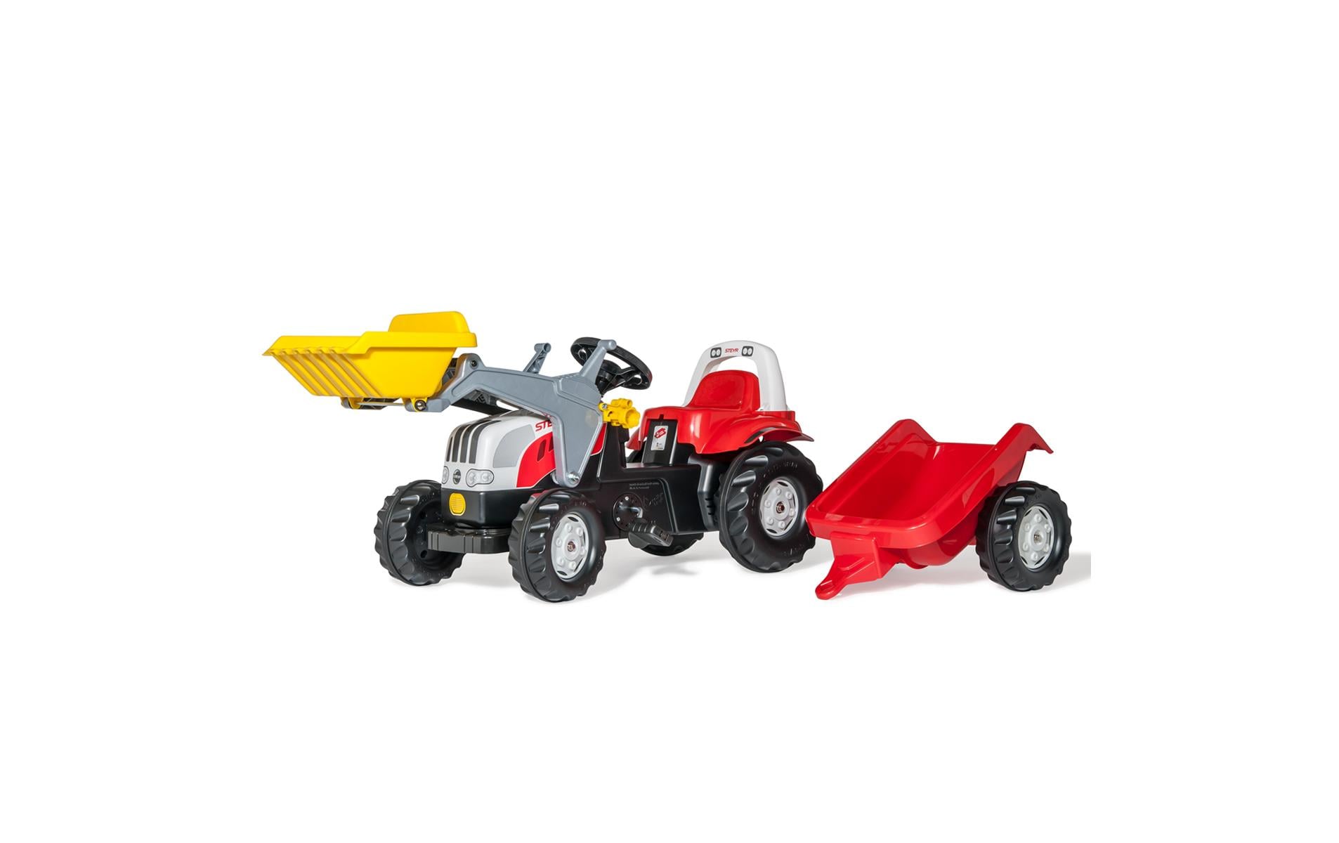 rolly toys rollyKid Steyr Lader – Trettraktor mit Anhänger – 55 × 47 × 161 cm – ab 2,5 J.