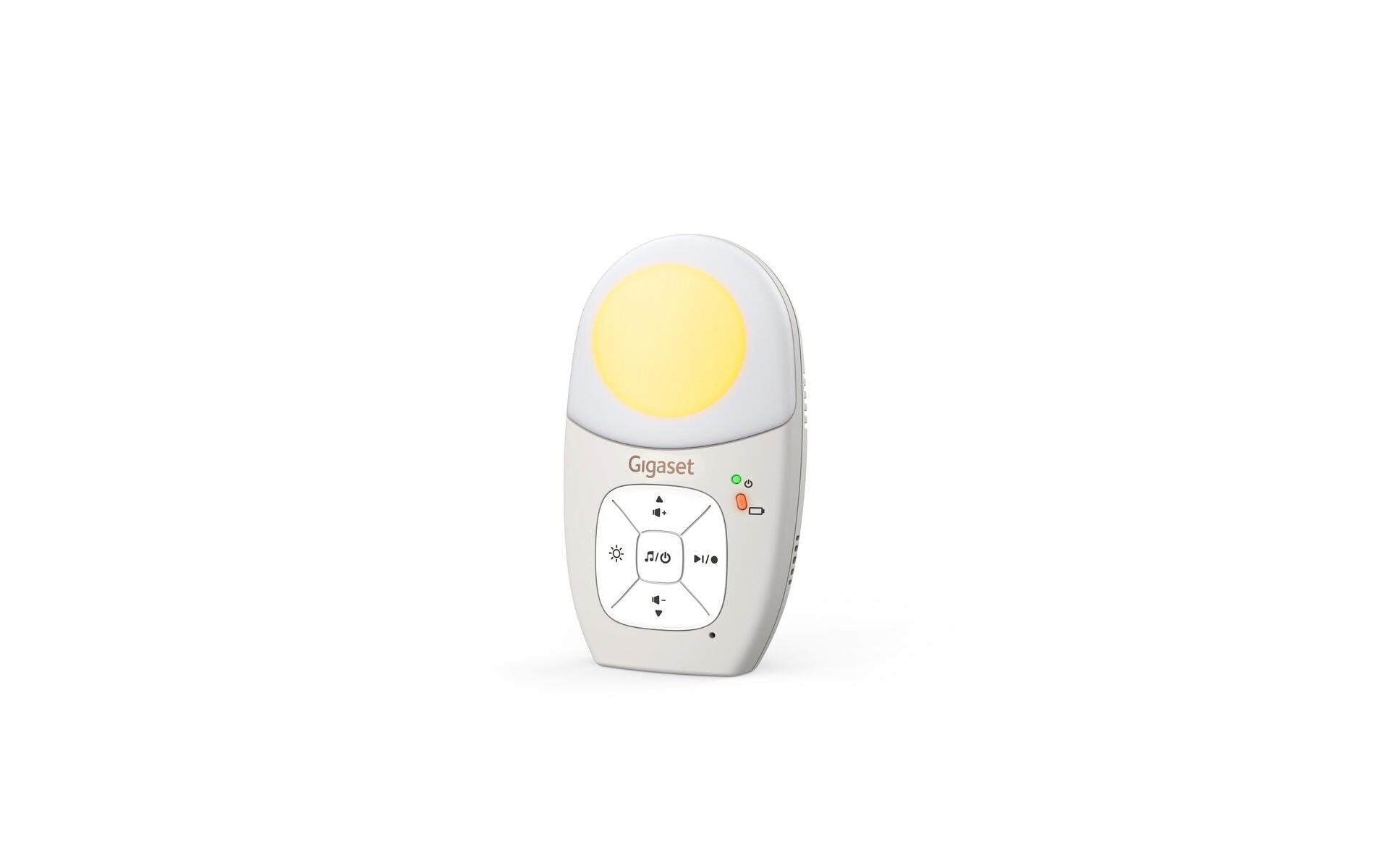 Gigaset Baby 100 Audio – DECT Audio-Babyphone, Reichweite bis 300 m, Batteriebetrieb, 4× NiMH, Grau