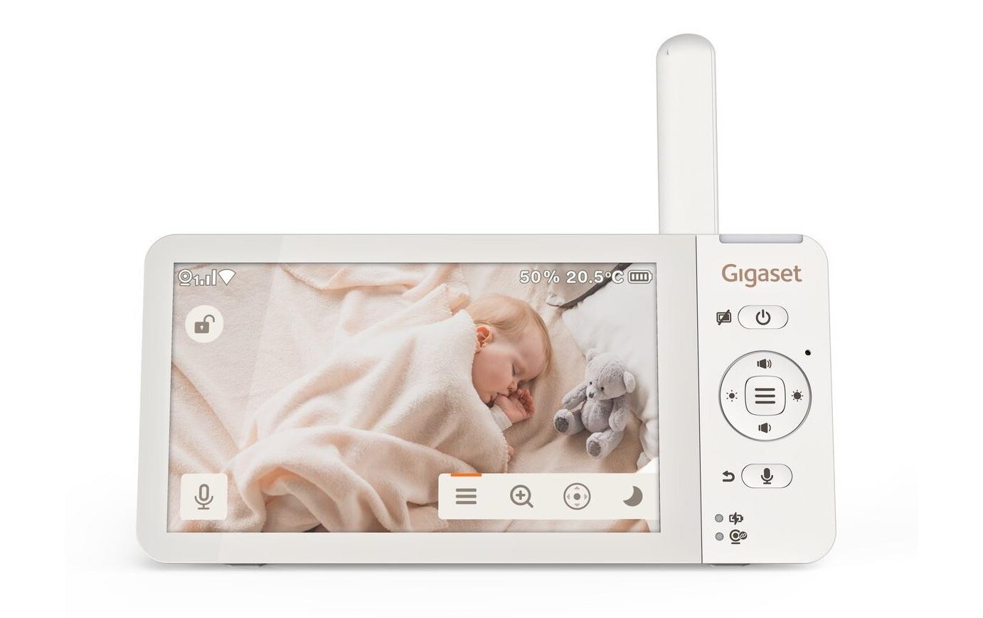 Gigaset Baby 700 Connected Babyphone – Video, Audio – WLAN – Akku – Display – Temperatur & Feuchte