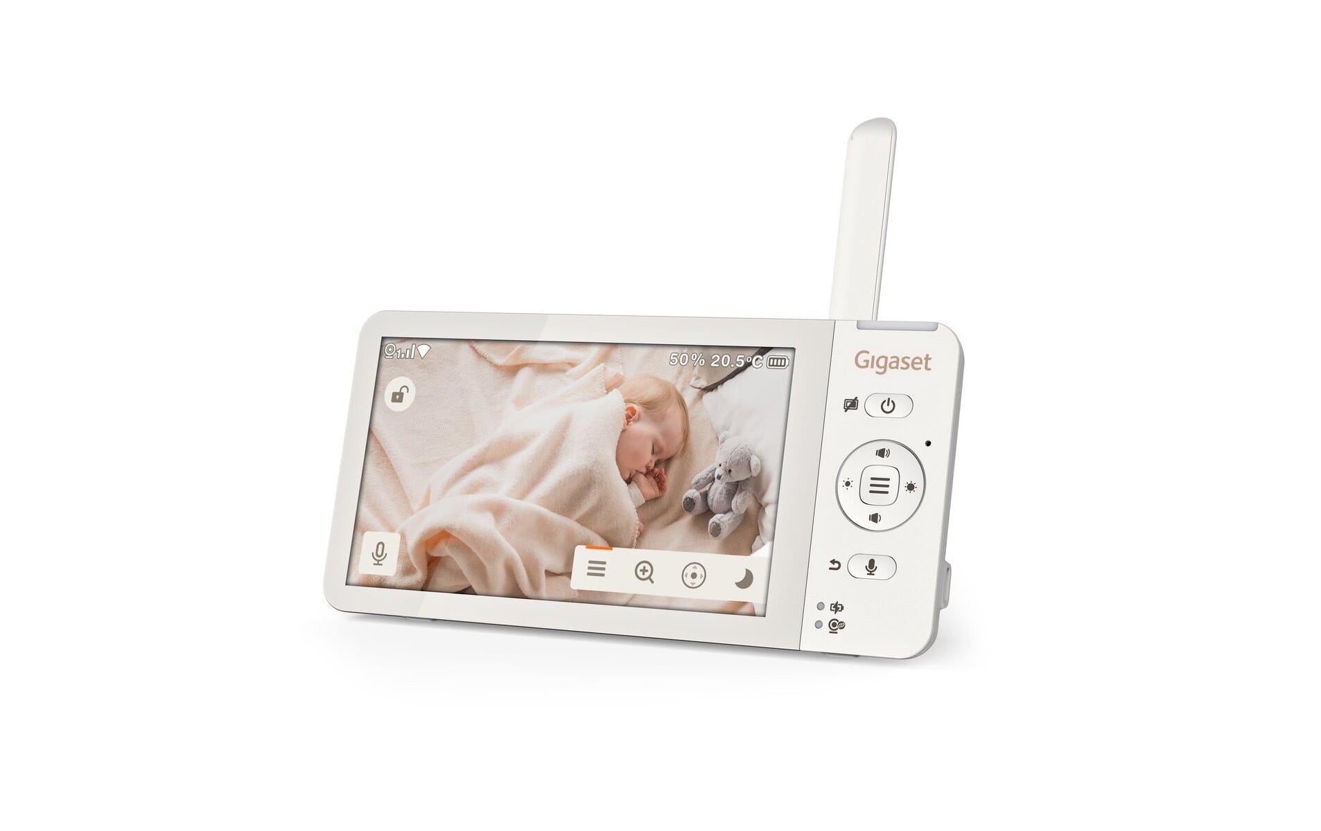 Gigaset Baby 700 Connected Babyphone – Video, Audio – WLAN – Akku – Display – Temperatur & Feuchte