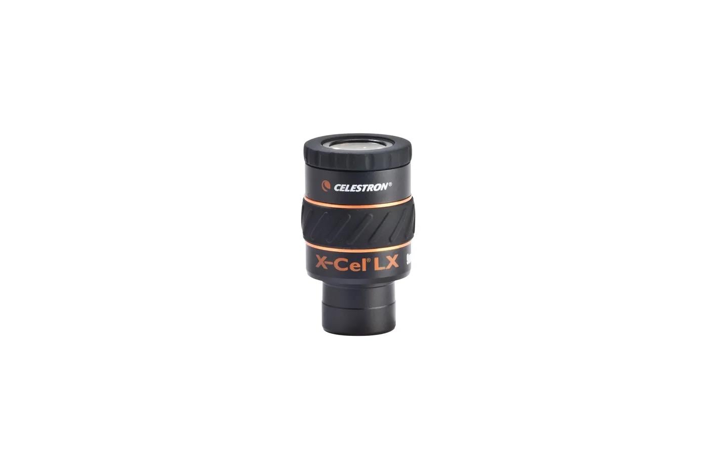 Celestron X-CEL LX 9 mm Okular – 60° Sehfeld, Augenabstand 1,6 cm – für Teleskop – Schwarz/Orange