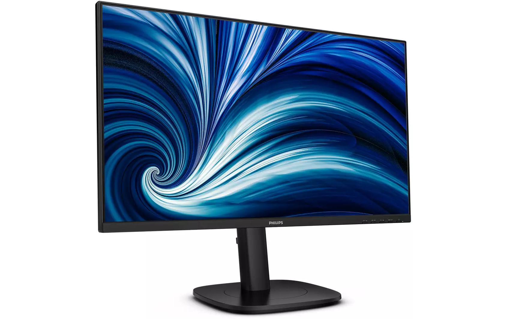 Philips 24B2U3301D/00 – Monitor, 24", IPS, 100 Hz, USB-Hub, Lautsprecher, höhenverstellbar, Schwarz