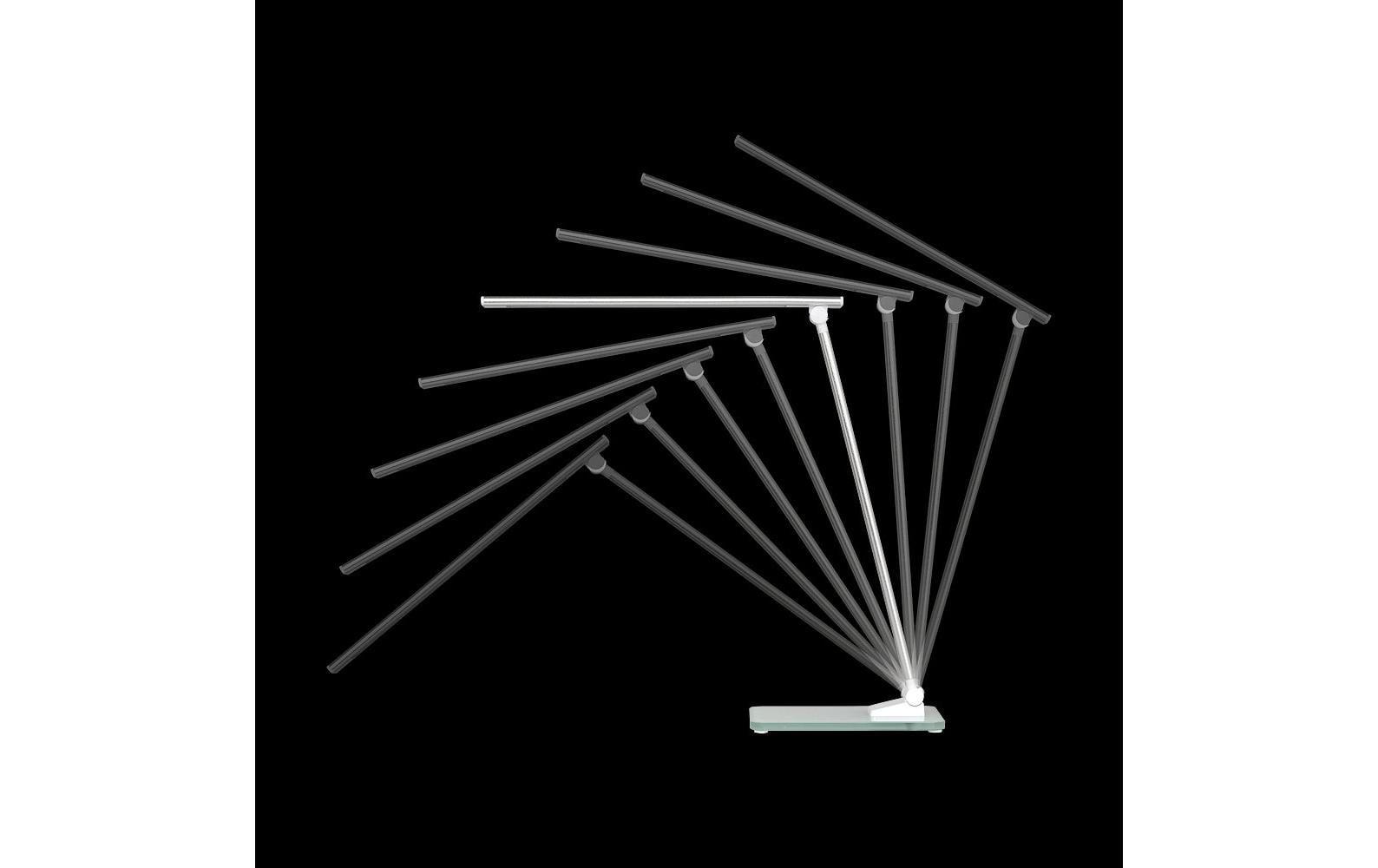 Unilux Tischleuchte LED POPY – dimmbar – 3000/4000/6000 K – 408 lm 4,9 W – Glas