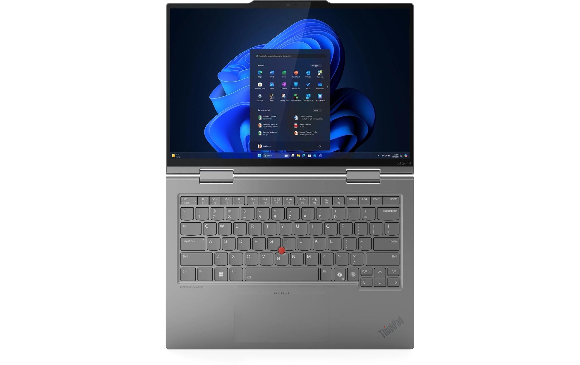Lenovo ThinkPad X1 2-in-1 Gen 10 – Windows 11 Pro, Tastaturlayout QWERTZ (CH)