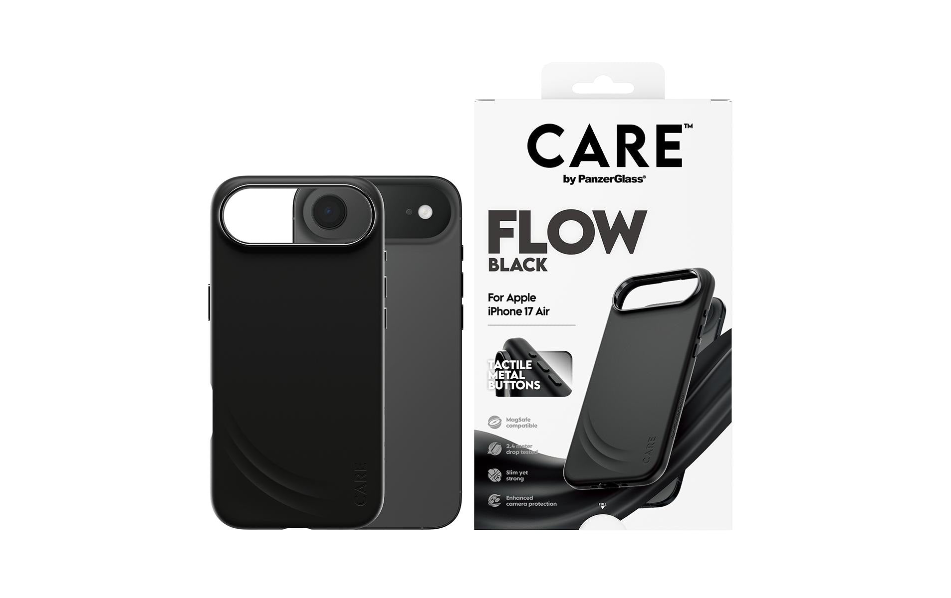 PanzerGlass Backcover Feature FLOW – für Apple iPhone 17 Air – gelb – Silikon – MagSafe-kompatibel