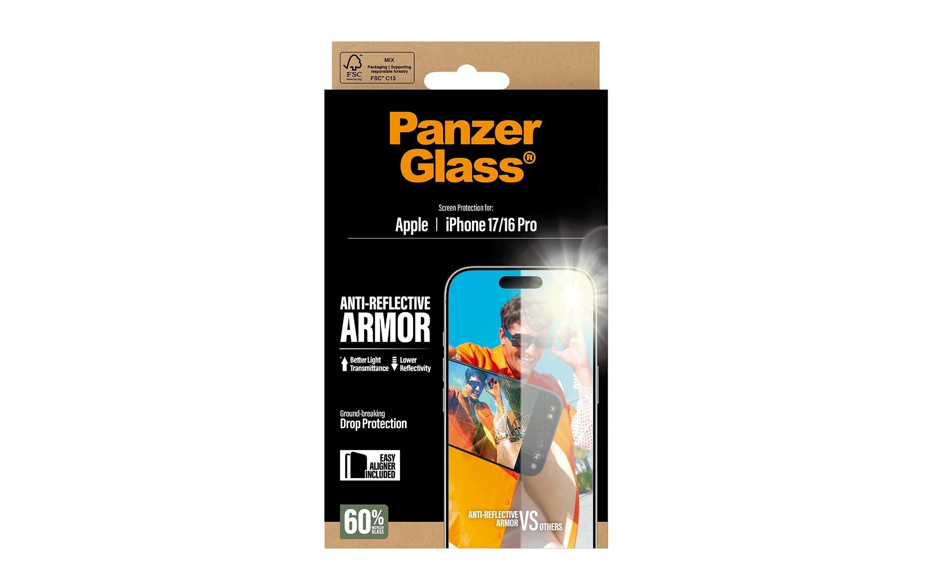 PanzerGlass Anti-Reflektierende Schutzfolie – für Apple iPhone 17