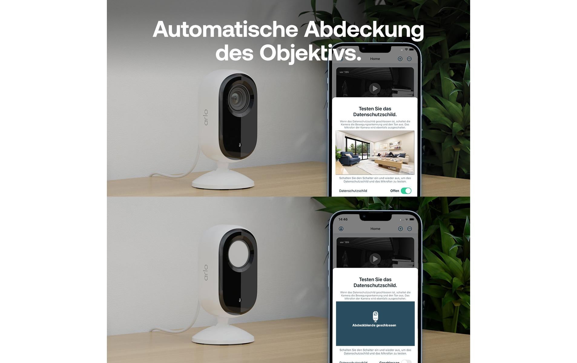 Arlo VMC3270 IP-Kamera – 3 MP, 2304×1296, WLAN, Weiss, 2er-Pack