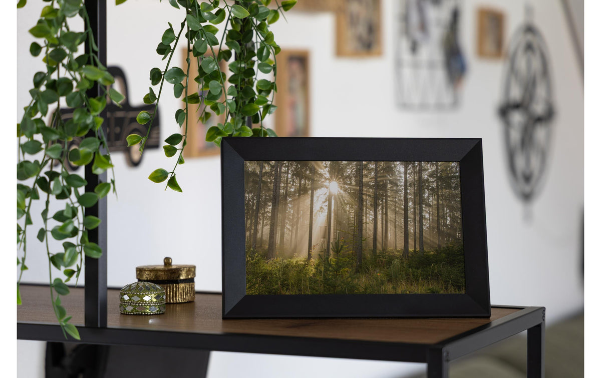 COCON Digitaler Bilderrahmen 10,1" – 1280 × 800, IPS, WLAN, microSD, Schwarz