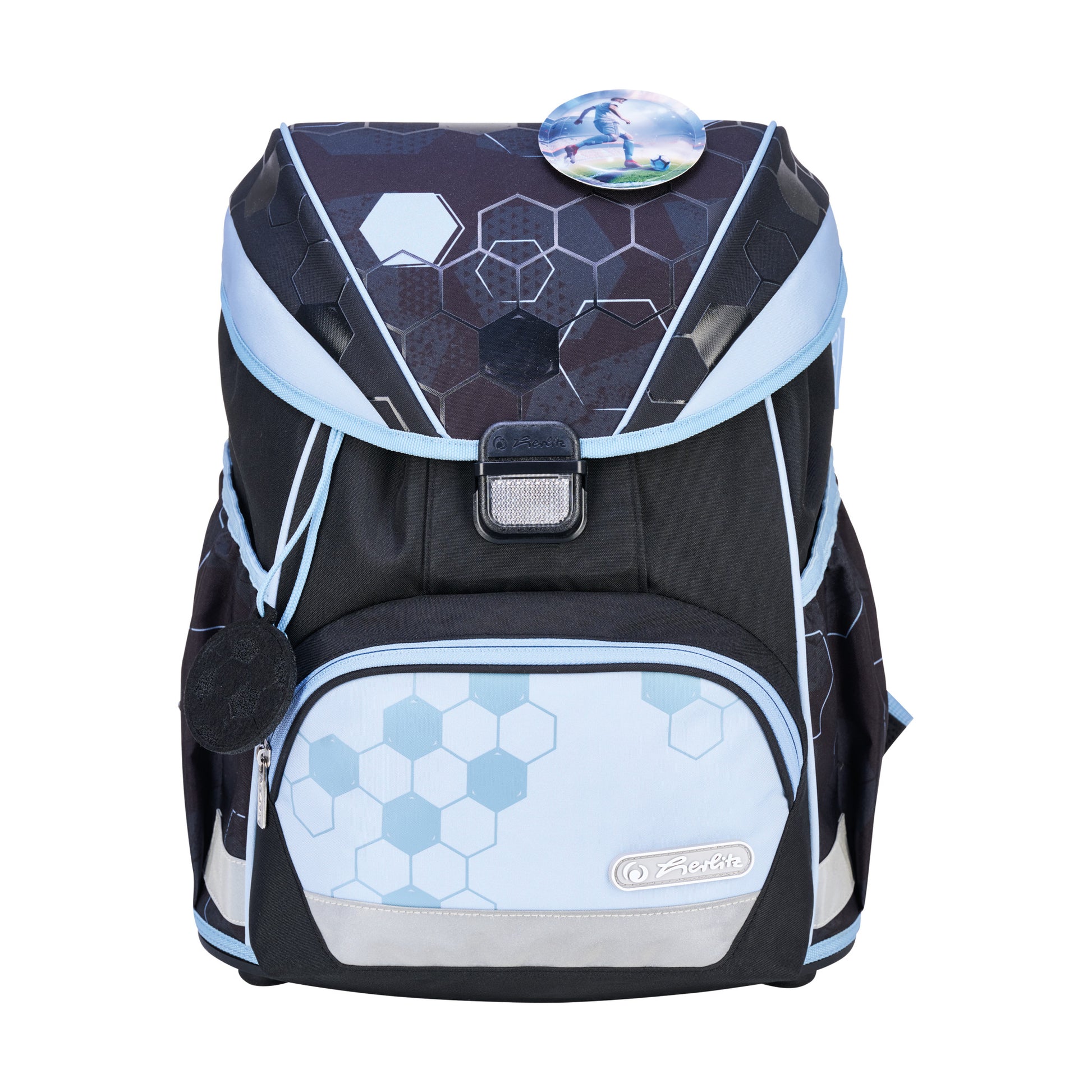 Herlitz UltraLight XL Plus – Schulrucksack-Set, Cyber Soccer, 22 l, 32×39×25 cm