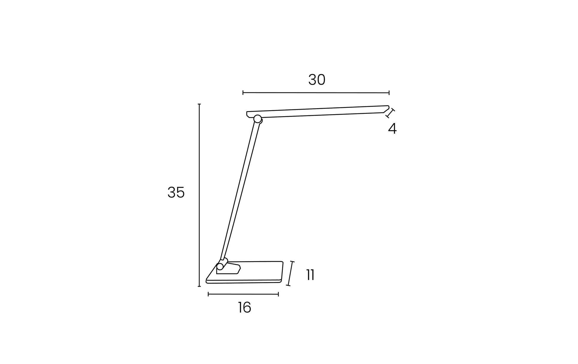 Unilux Tischleuchte LED POPY – dimmbar – 3000/4000/6000 K – 408 lm 4,9 W – Glas