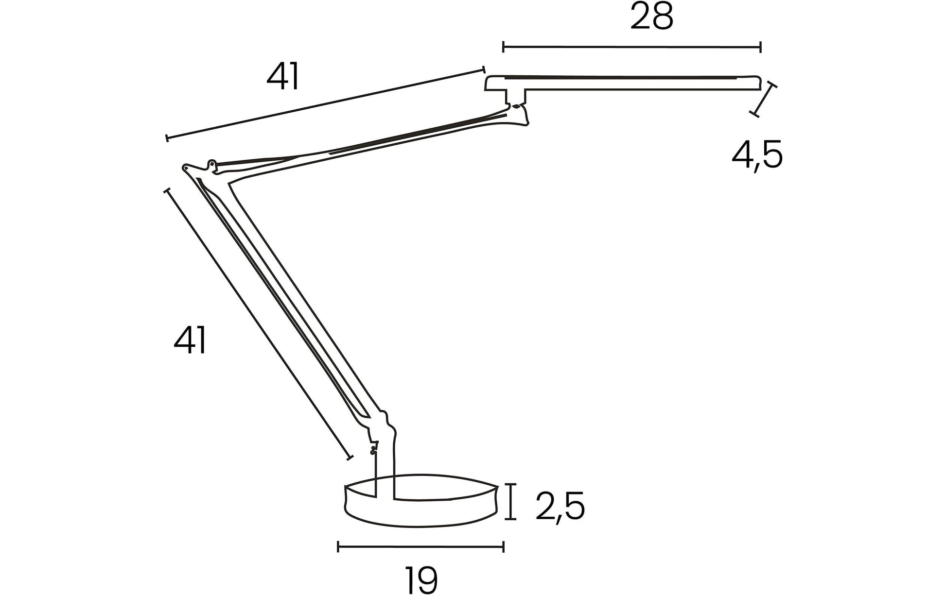 Unilux Tischleuchte LED MAMBO – 3000 K – 665 lm 6,8 W – Schwarz