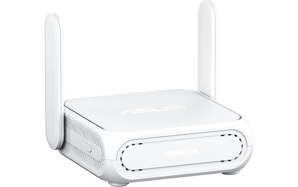 ASUS RT-BE58 Go Tragbarer Router – Wi‑Fi 7, Ethernet – DC 12 V – 120 × 210 × 85 mm