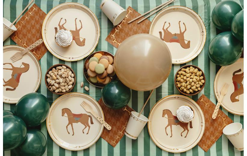 PartyDeco Servietten Steigbügel – 33 × 33 cm – 12 Stück