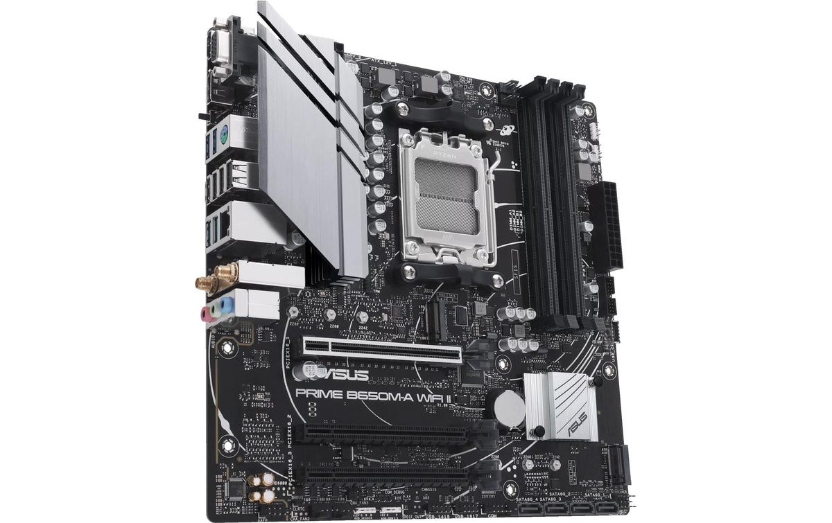 ASUS PRIME B650M-A WIFI II – Mainboard – AM5, AMD B650, mATX, 4× DDR5
