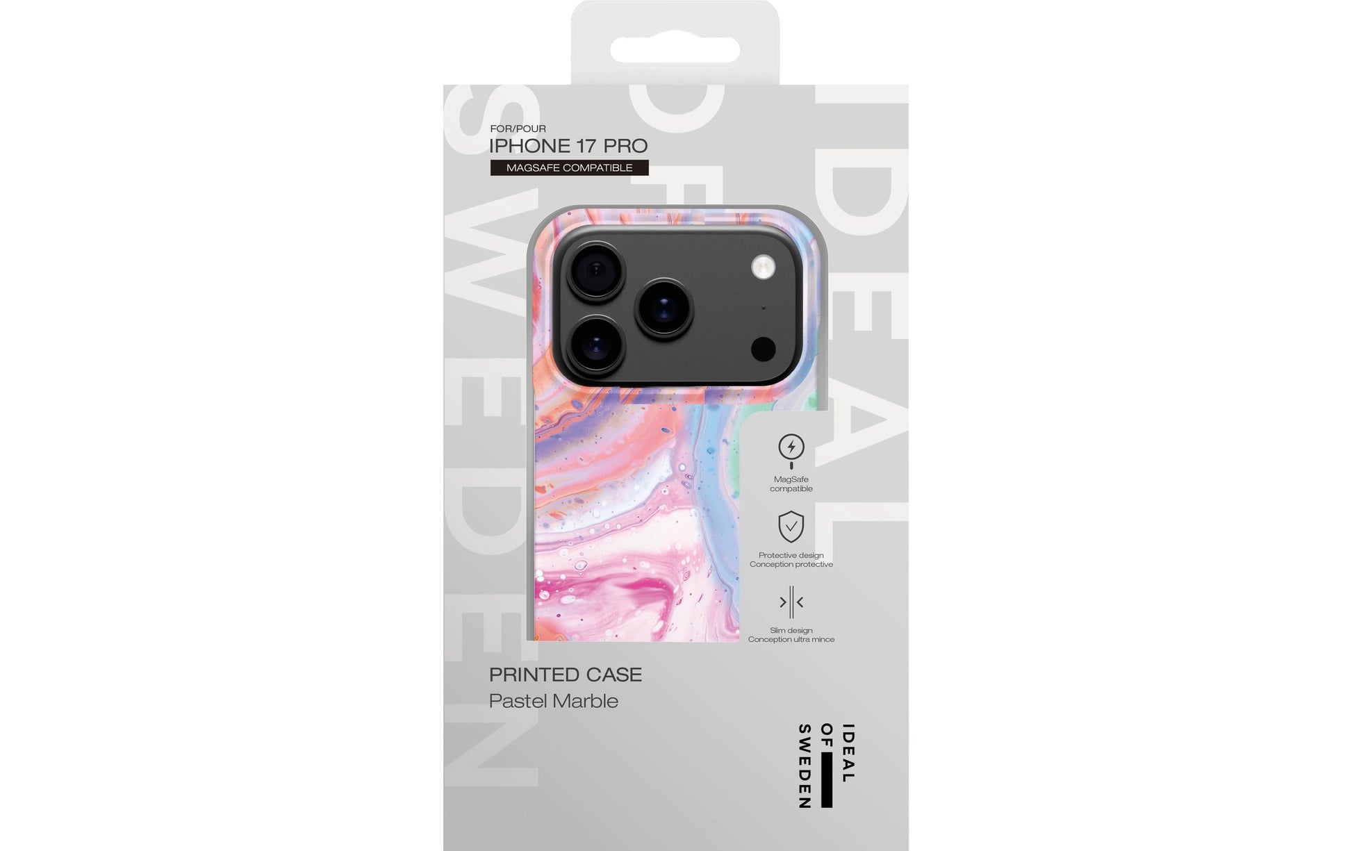 iDeal of Sweden Backcover – für Apple iPhone 17 Pro – Pastellmarmor – PC, MagSafe-kompatibel