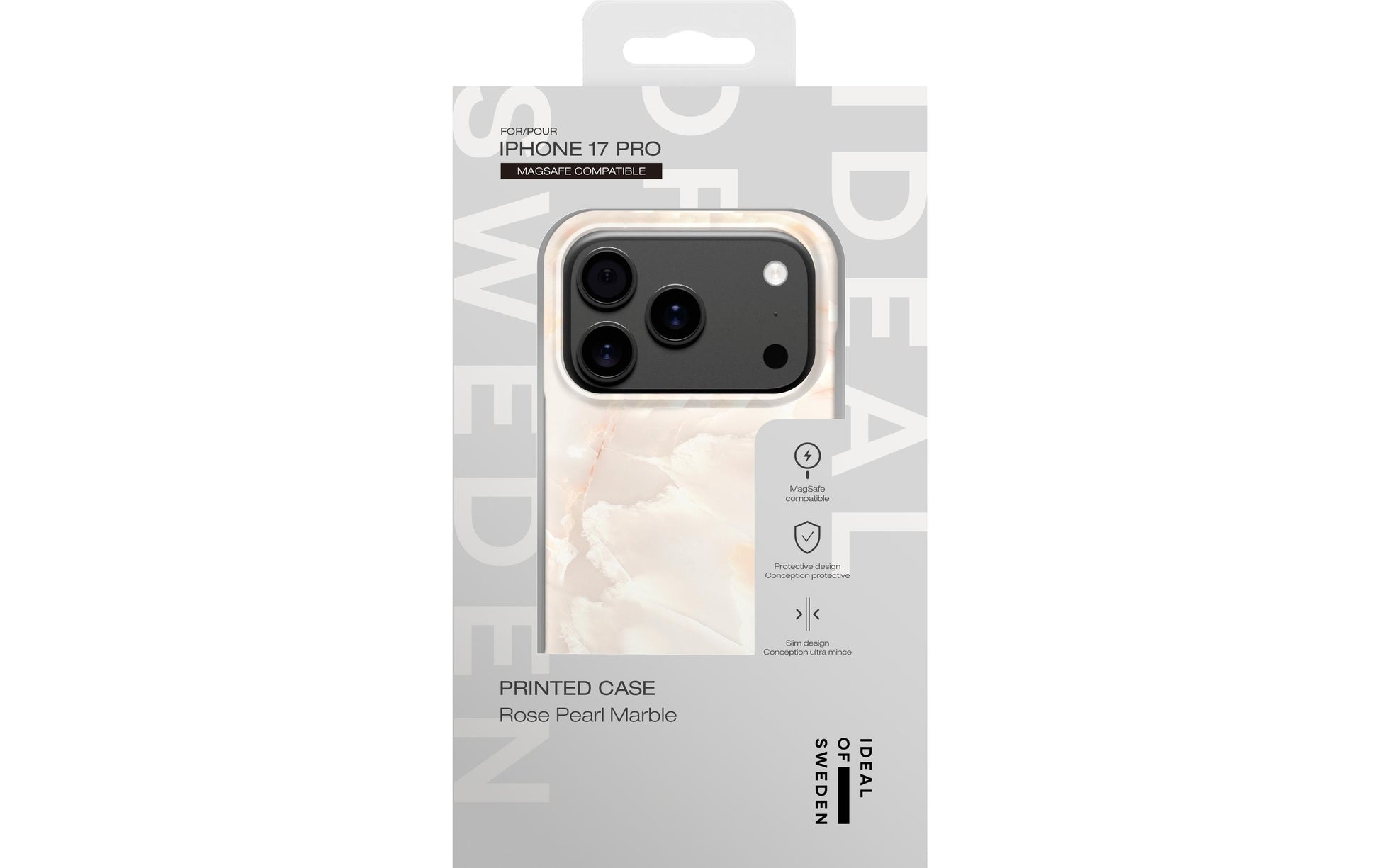 Ideal of Sweden – Backcover – für Apple iPhone 17 Pro – Rose Pearl Marble – PC – MagSafe-kompatibel