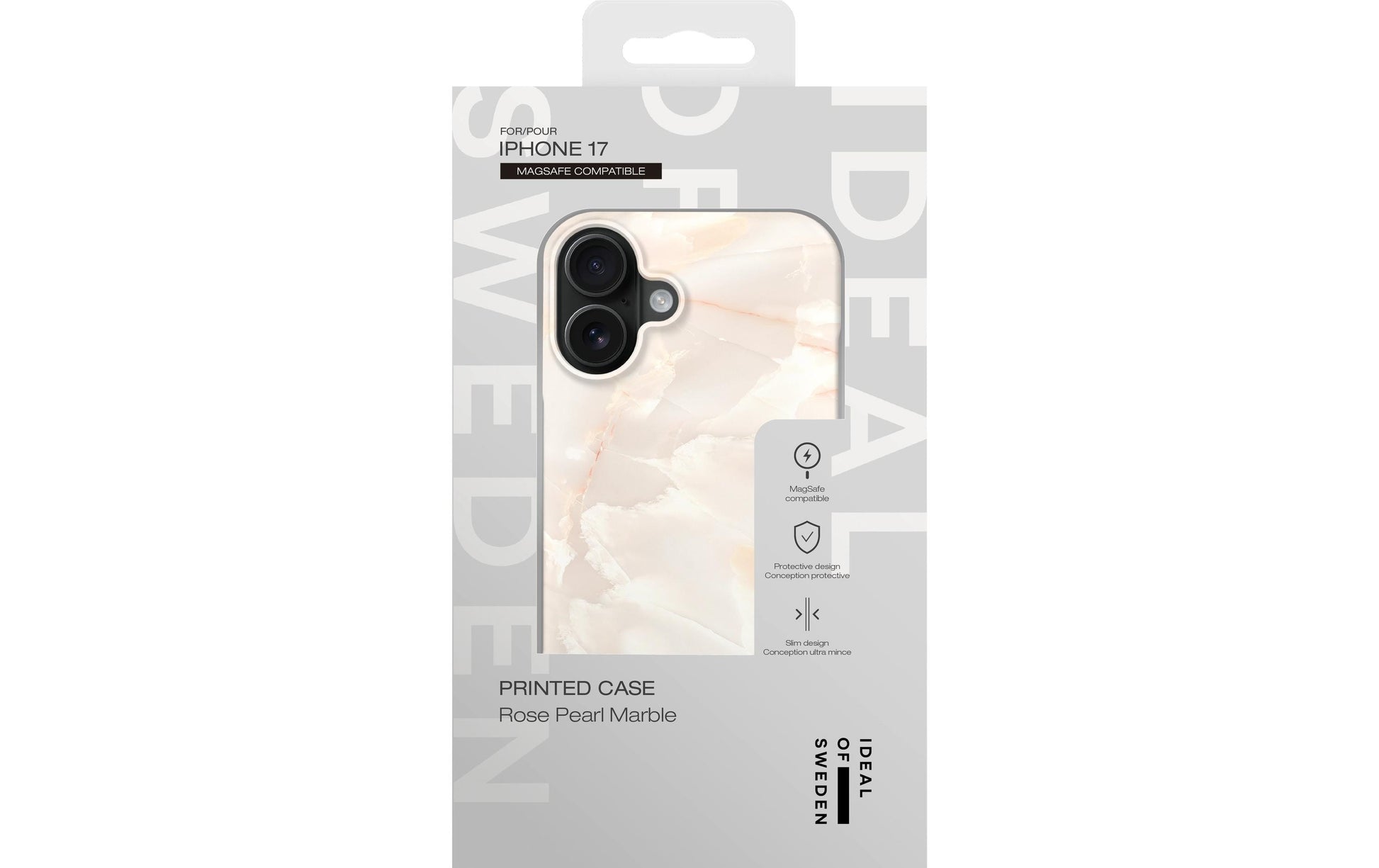 iDeal of Sweden Backcover – für Apple iPhone 17 – Rose Pearl Marble – PC, MagSafe-kompatibel