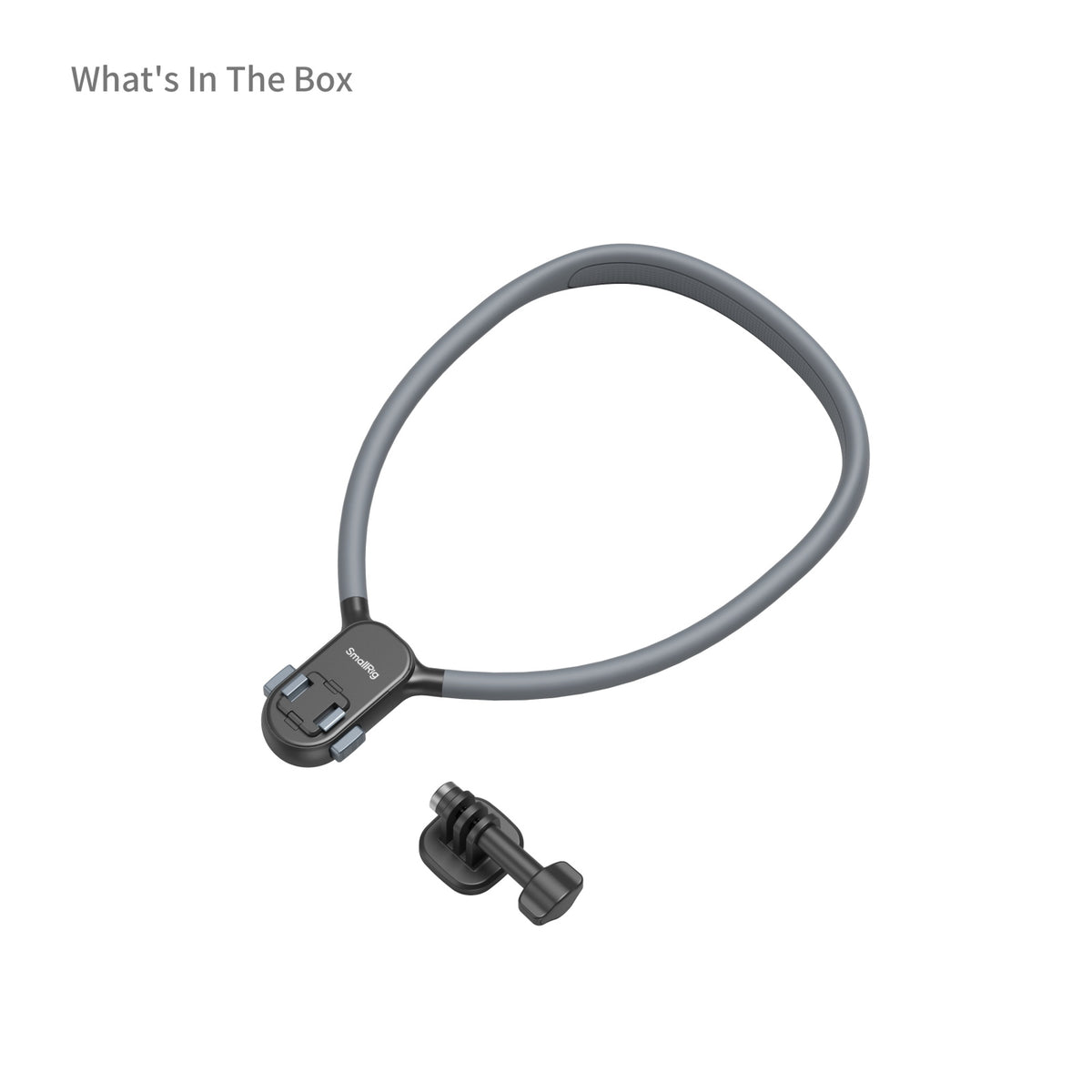 SmallRig 5126 Quick Release Nackenstütze Kamerahalterung – Magnetischer Clip – für Action-Kameras – Schwarz