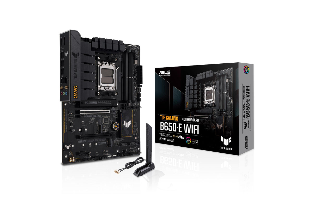 ASUS TUF GAMING B650-E WIFI – Mainboard – Sockel AM5, AMD B650, ATX, DDR5, 192 GB