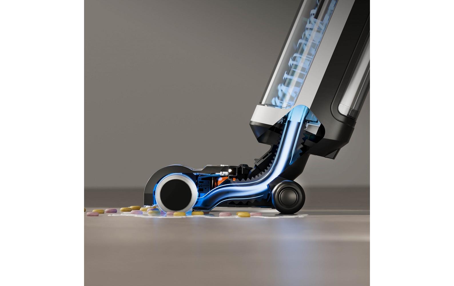 Polti Multiflächenreiniger ROLLYSTEAM WD30C – 450 W, Schmutzwassertank 0,8 l, Akkubetrieb, 21,6 V