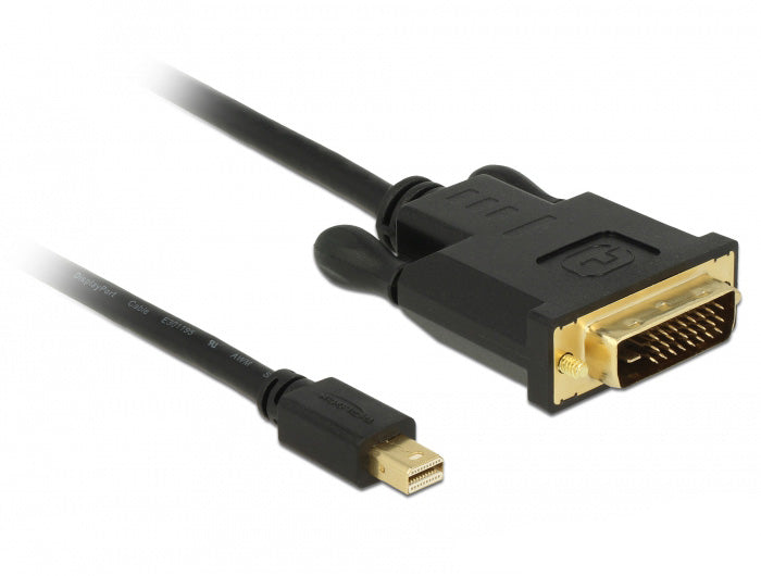 DeLOCK Mini-DisplayPort auf DVI-D Kabel DP 1.1 – 1920×1200 60 Hz – 3 m