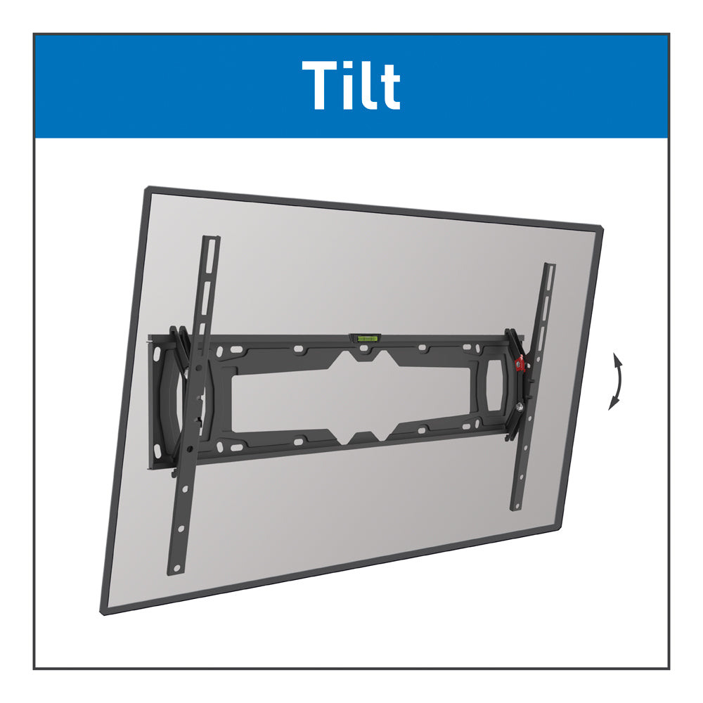 Barkan Mounting Systems Barkan Wandhalterung – Neigbar – 32–90" – VESA 100×100–600×400 – bis 60 kg, Schwarz