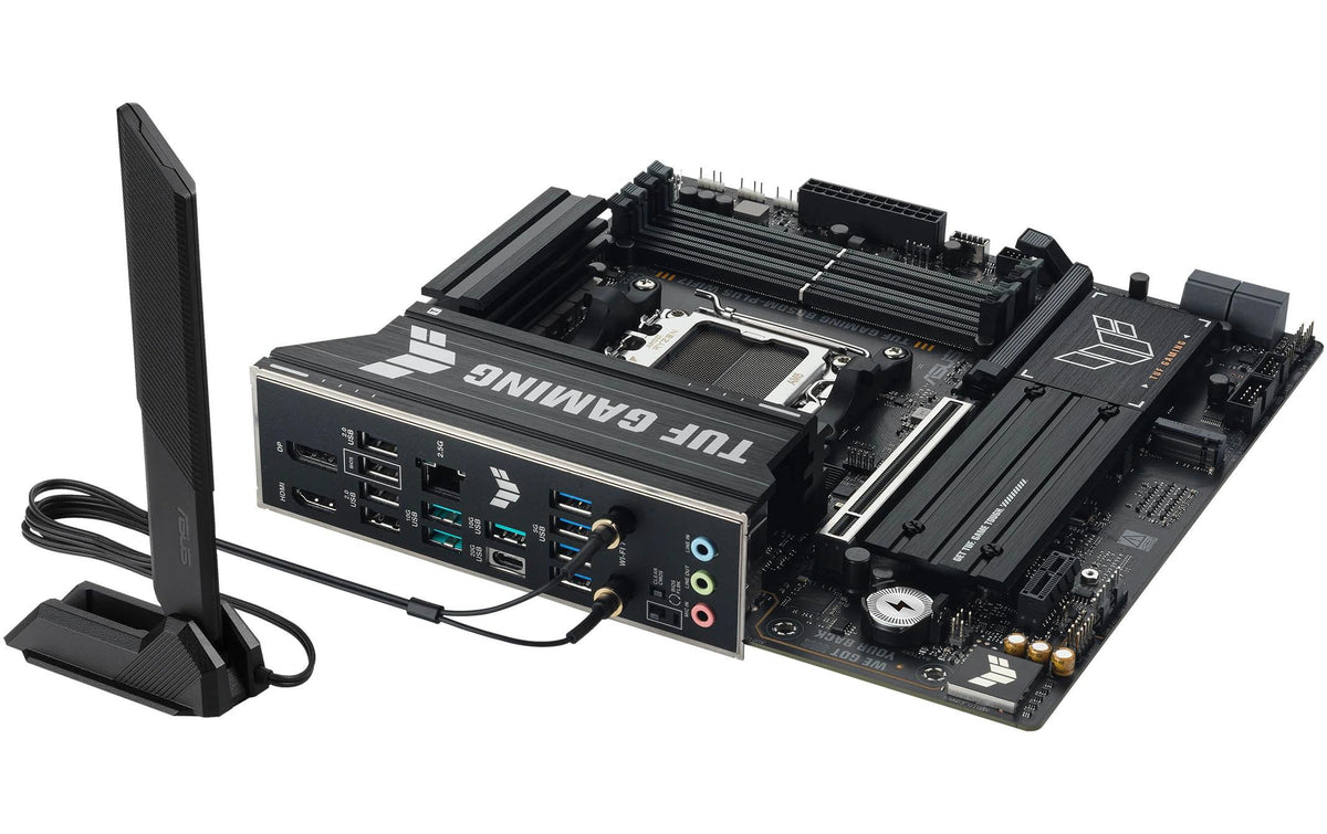 ASUS TUF GAMING B850M-PLUS WIFI7 – Mainboard – AM5, AMD B850, mATX, DDR5, für AMD Ryzen 7000/8000/9000 Serie