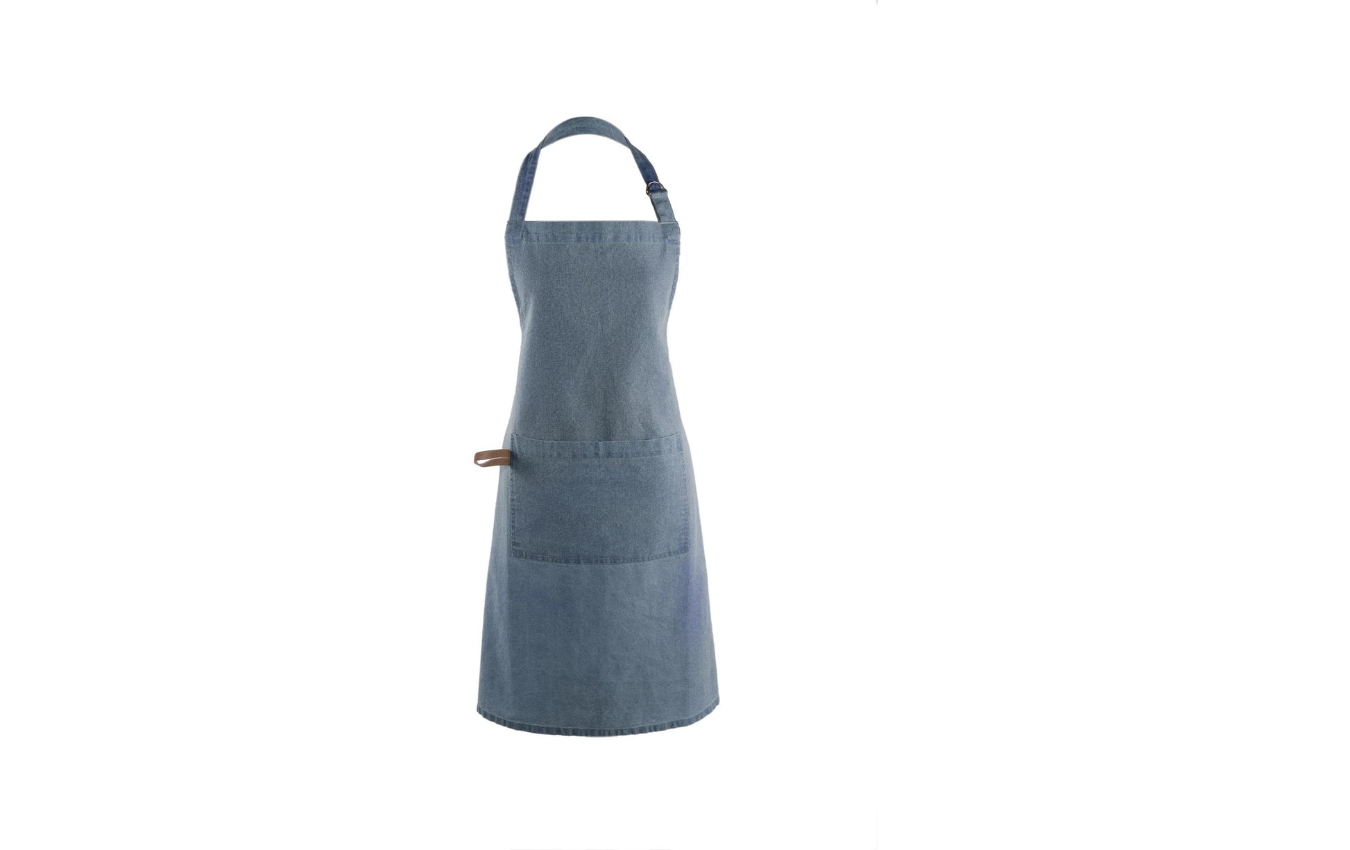 Tiseco Kochschürze – L: 85 cm, Baumwolle, Blau