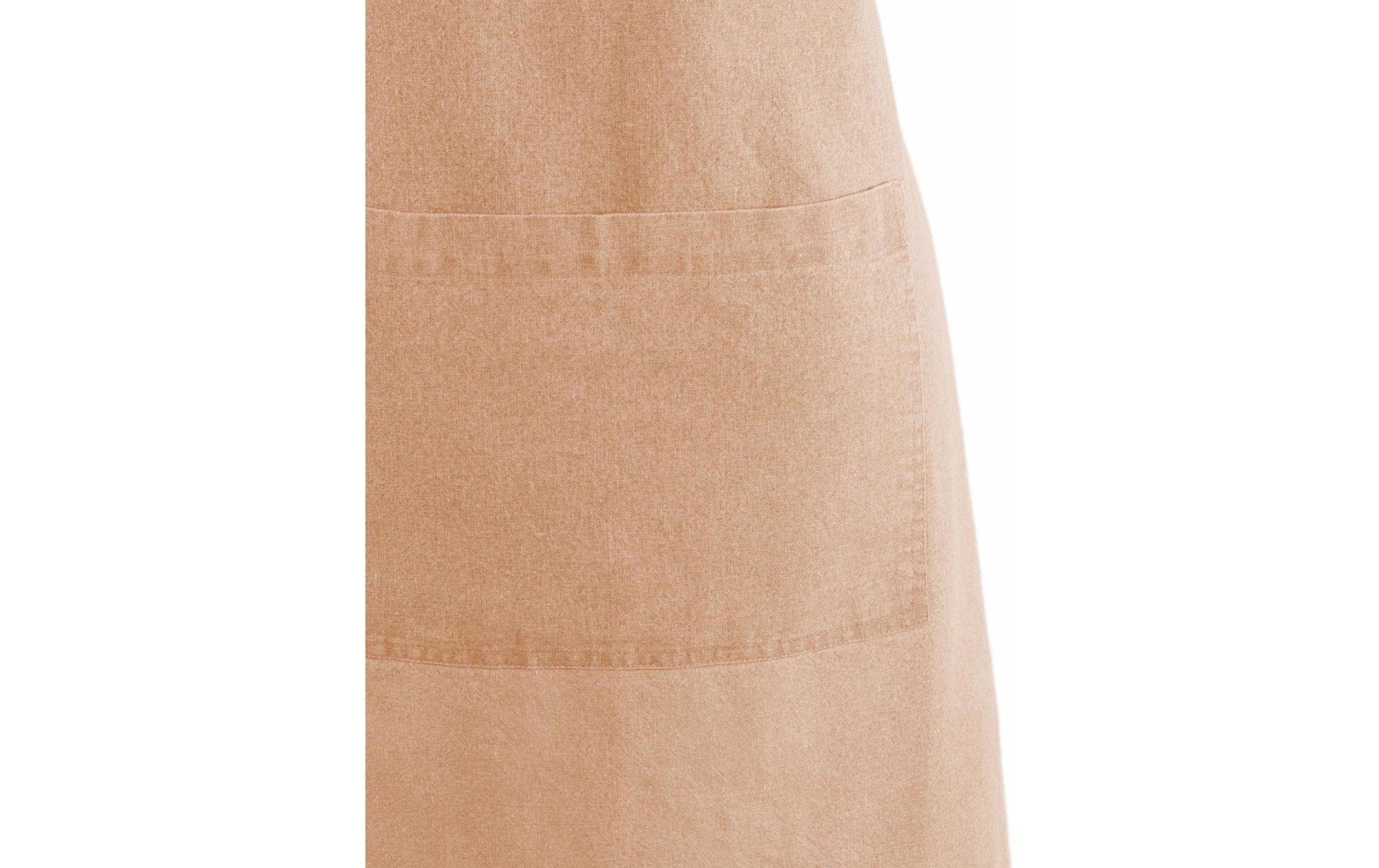 Tiseco Kochschürze Myrna – mit Tasche – 100% Bio-Baumwolle – Senfgelb – 74 × 85 cm