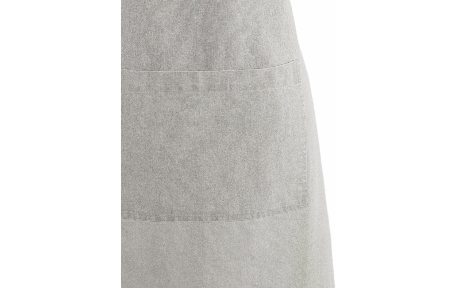 Tiseco Kochschürze – L: 85 cm, Baumwolle, Grau