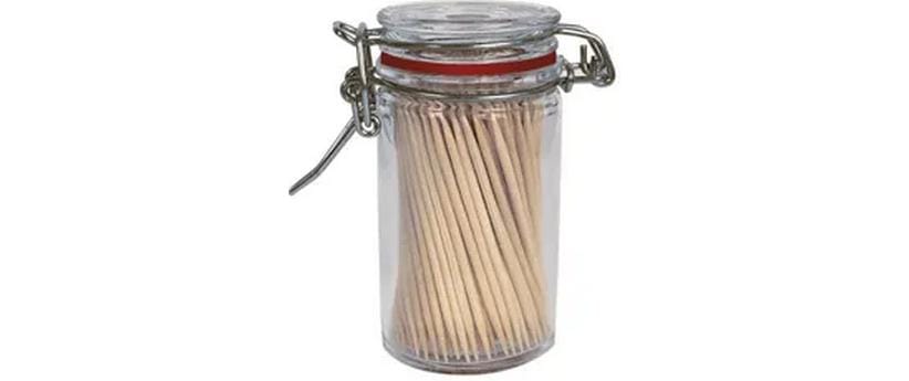Gault millau Gault & Millau – Zahnstocher 1'800 Stk., 4,5 × 7,5 × 8,3 cm, Holz, Braun