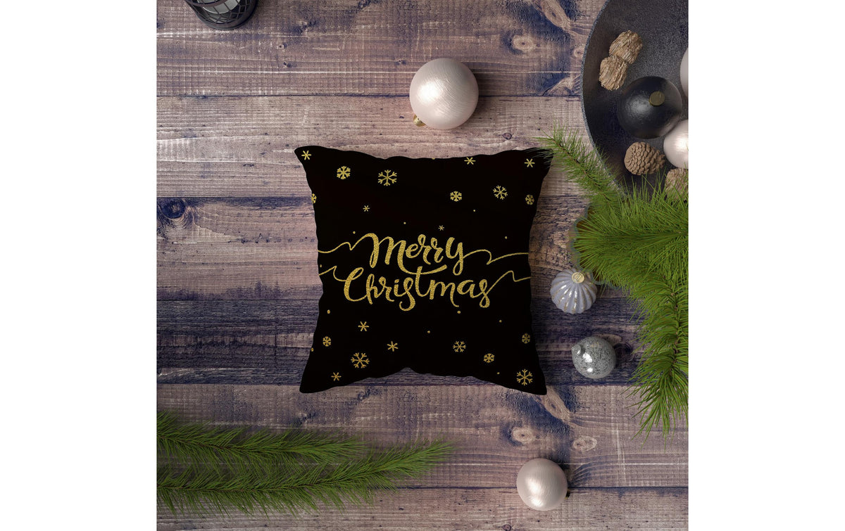 Conceptum Hypnose – XMAS Zierkissen – 43 × 43 cm, Baumwolle/Polyester, Schwarz
