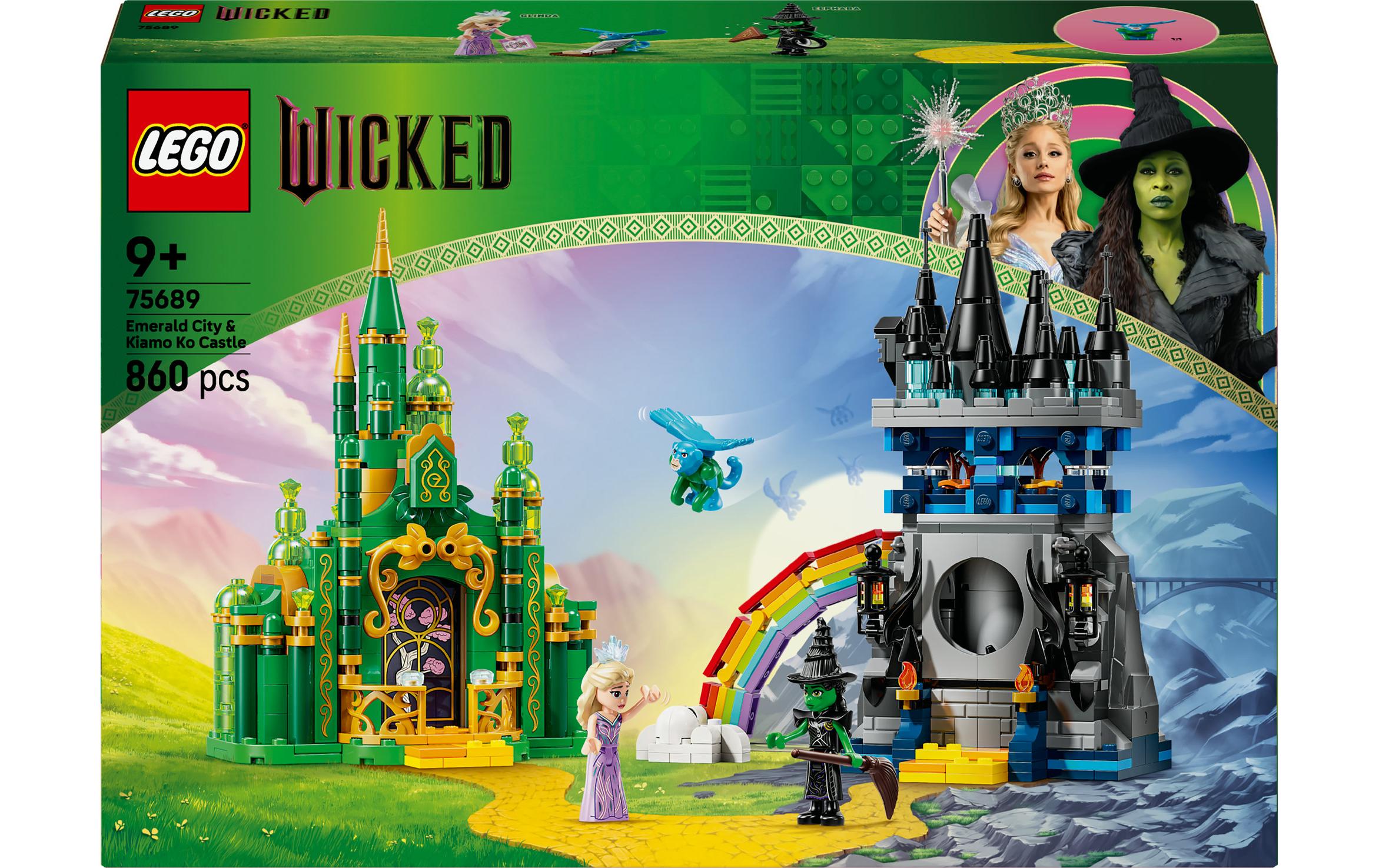 LEGO Smaragdstadt Burg Kiamo Ko Bauset – Wicked – 860-teilig – 26,2×7,05×38,2 cm – ab 9 J.