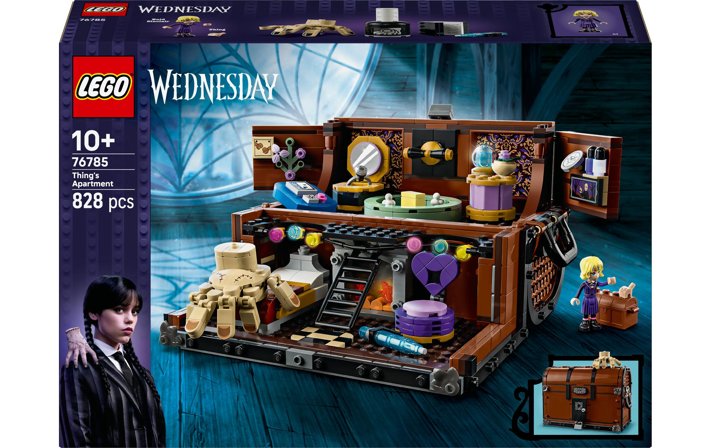LEGO Set Die Wohnung des Eiskalten Händchens – Wednesday – 828 Teile – ab 10 Jahren – 26,2 × 9,4 × 38,2 cm