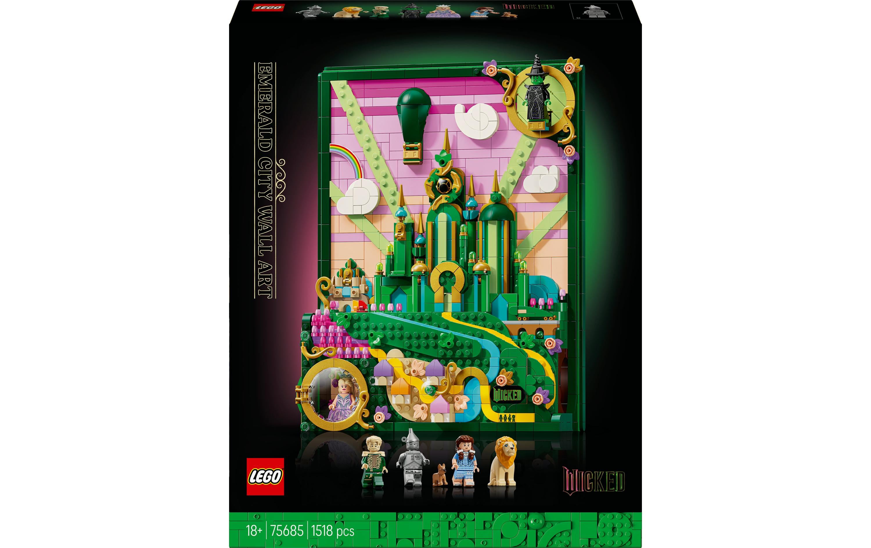 LEGO 3D Puzzle Wicked – 1'518 Teile – 48 × 9,4 × 37,8 cm – ab 18 J.