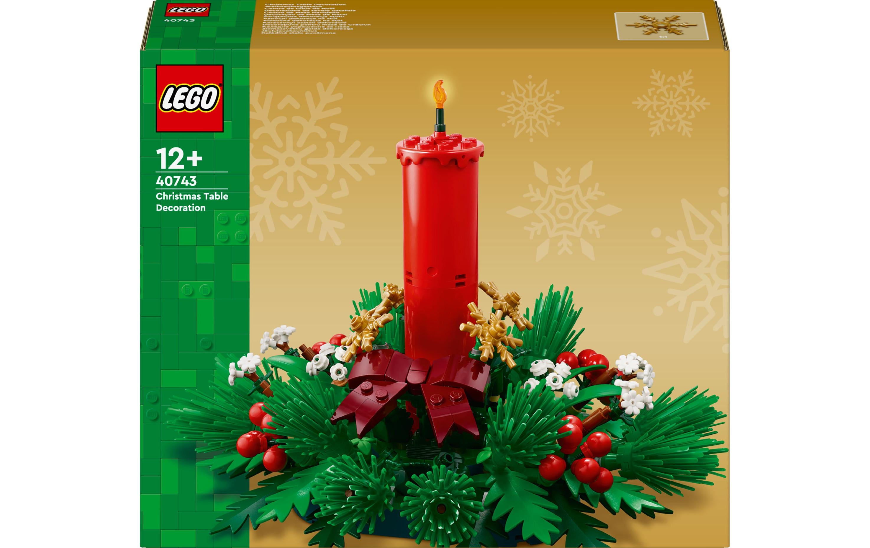 LEGO Seasons and Occasions Weihnachtsgesteck – 433-teilig – 22,2×7,6×26,2 cm – ab 12 J.