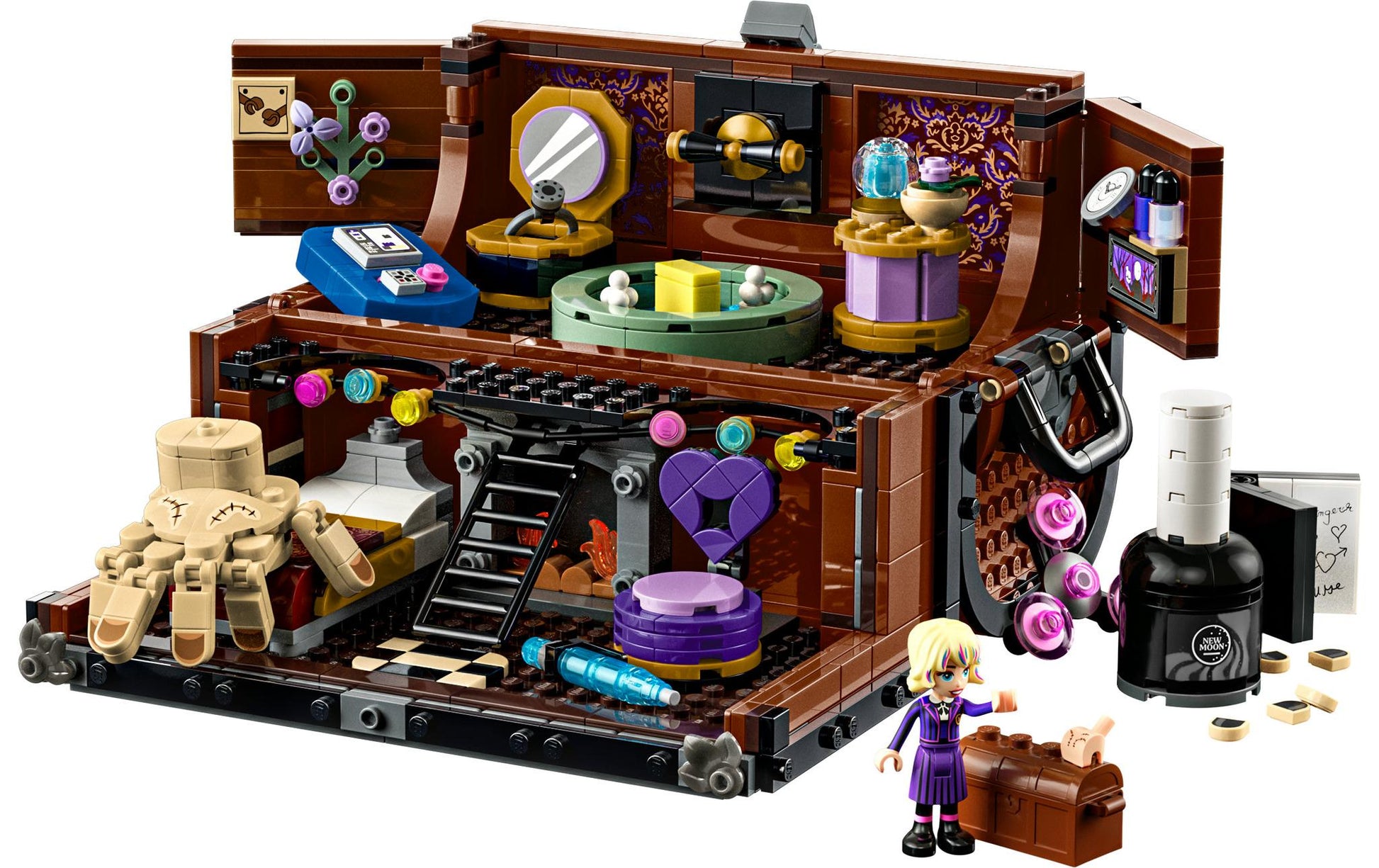 LEGO Set Die Wohnung des Eiskalten Händchens – Wednesday – 828 Teile – ab 10 Jahren – 26,2 × 9,4 × 38,2 cm