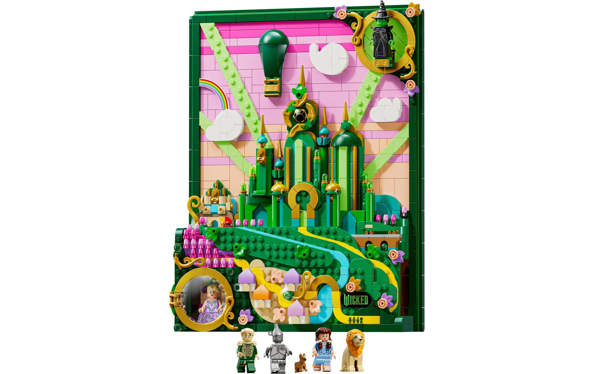 LEGO 3D Puzzle Wicked – 1'518 Teile – 48 × 9,4 × 37,8 cm – ab 18 J.