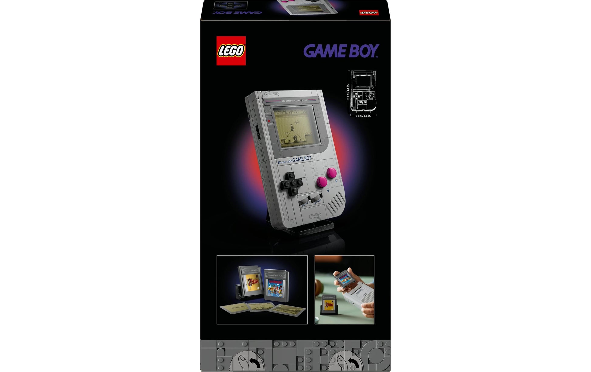 LEGO Game Boy 3D Puzzle – Super Mario – 421-teilig – 35,4 × 7 × 19,1 cm – ab 18 J.