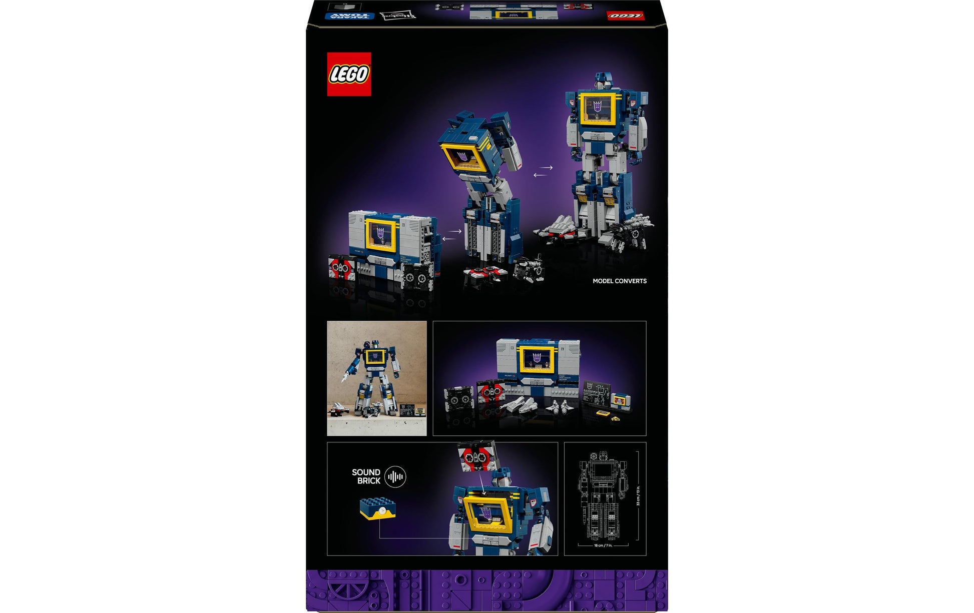 LEGO Icons Soundwave – 1505-teilig – 45,6×8,8×28,2 cm – ab 18 J.