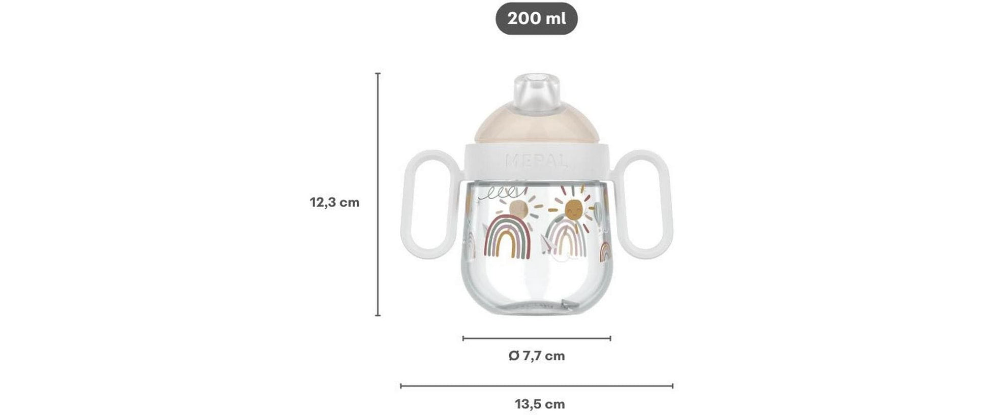 Mepal Mio Kindertrinkflasche 200 ml – antitropf, Schraubdeckel, BPA-frei