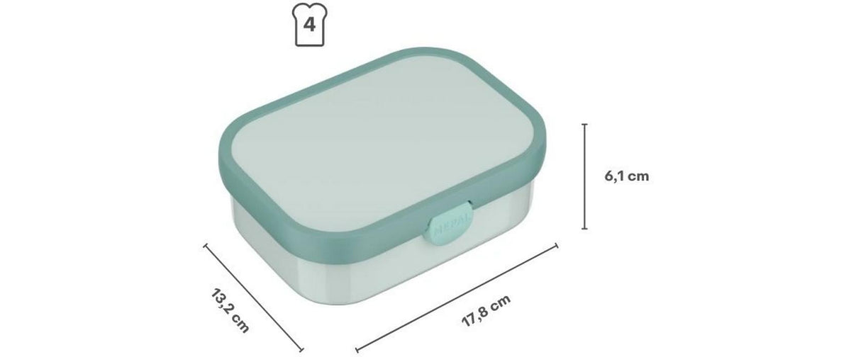 Mepal Lunchbox, Kunststoff, blau, mit Unterteilung, für Kinder