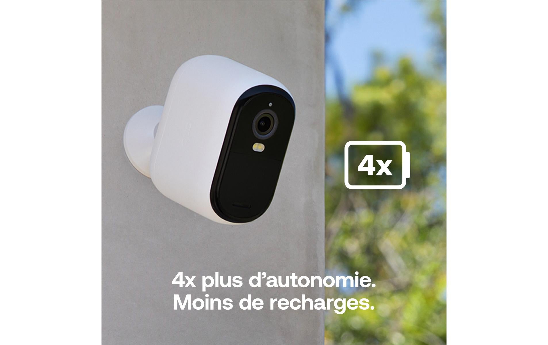 Arlo VMC3282 Netzwerkkamera – 4 MP, WQHD, IP65, für Amazon Alexa, Weiss