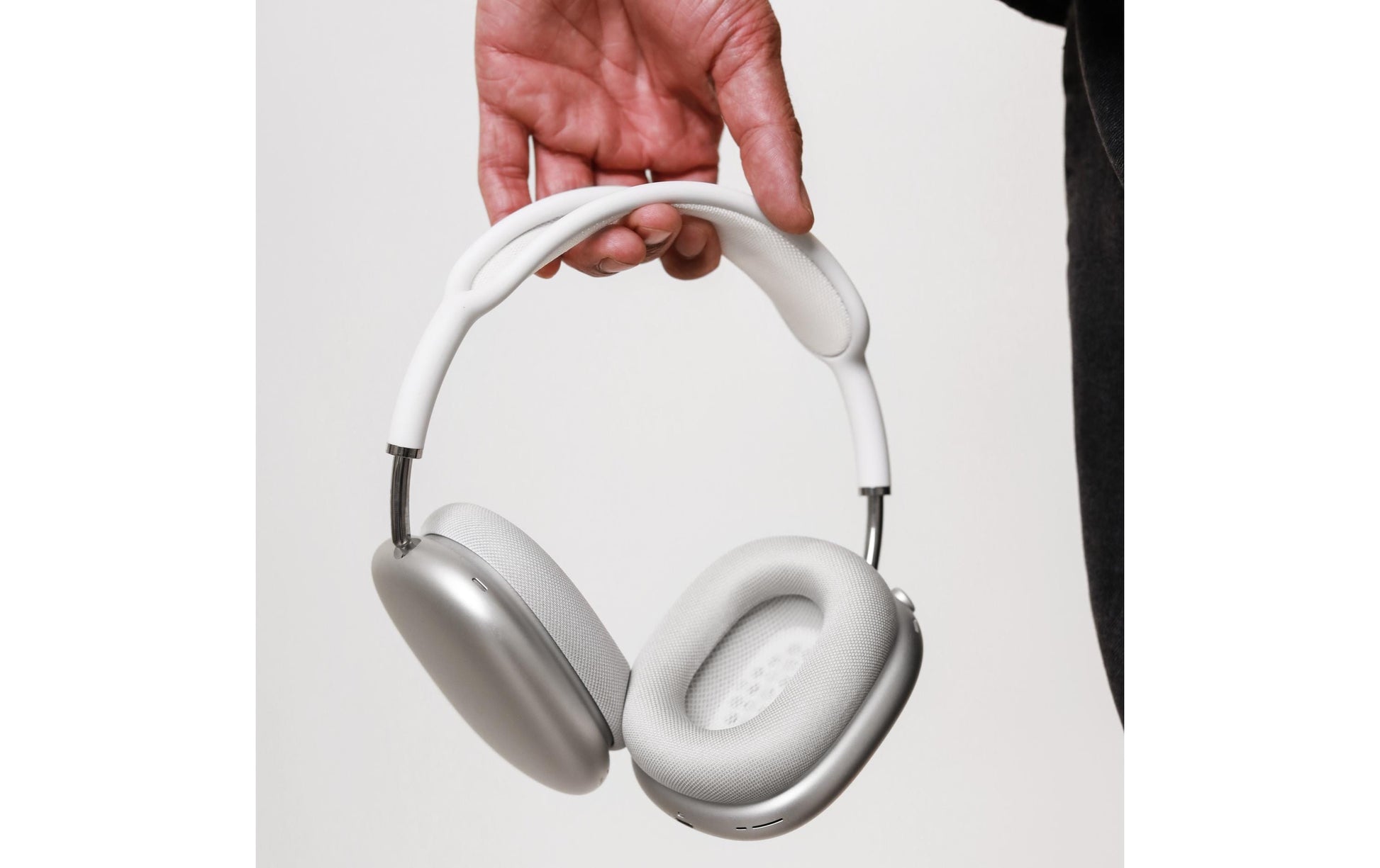 Vonmählen Ohrpolster (Stoff/Schaum), Hellgrau, für AirPods Max