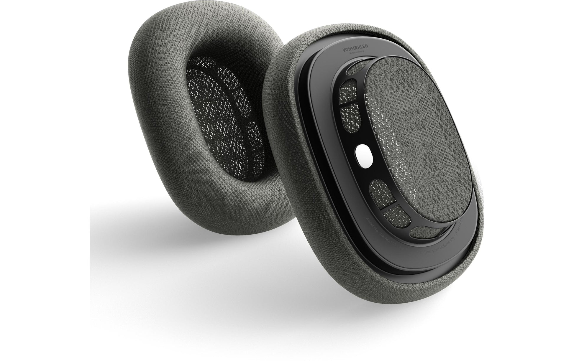 Vonmählen Ohrpolster (Stoff, Schaum) für AirPods Max, Schwarz