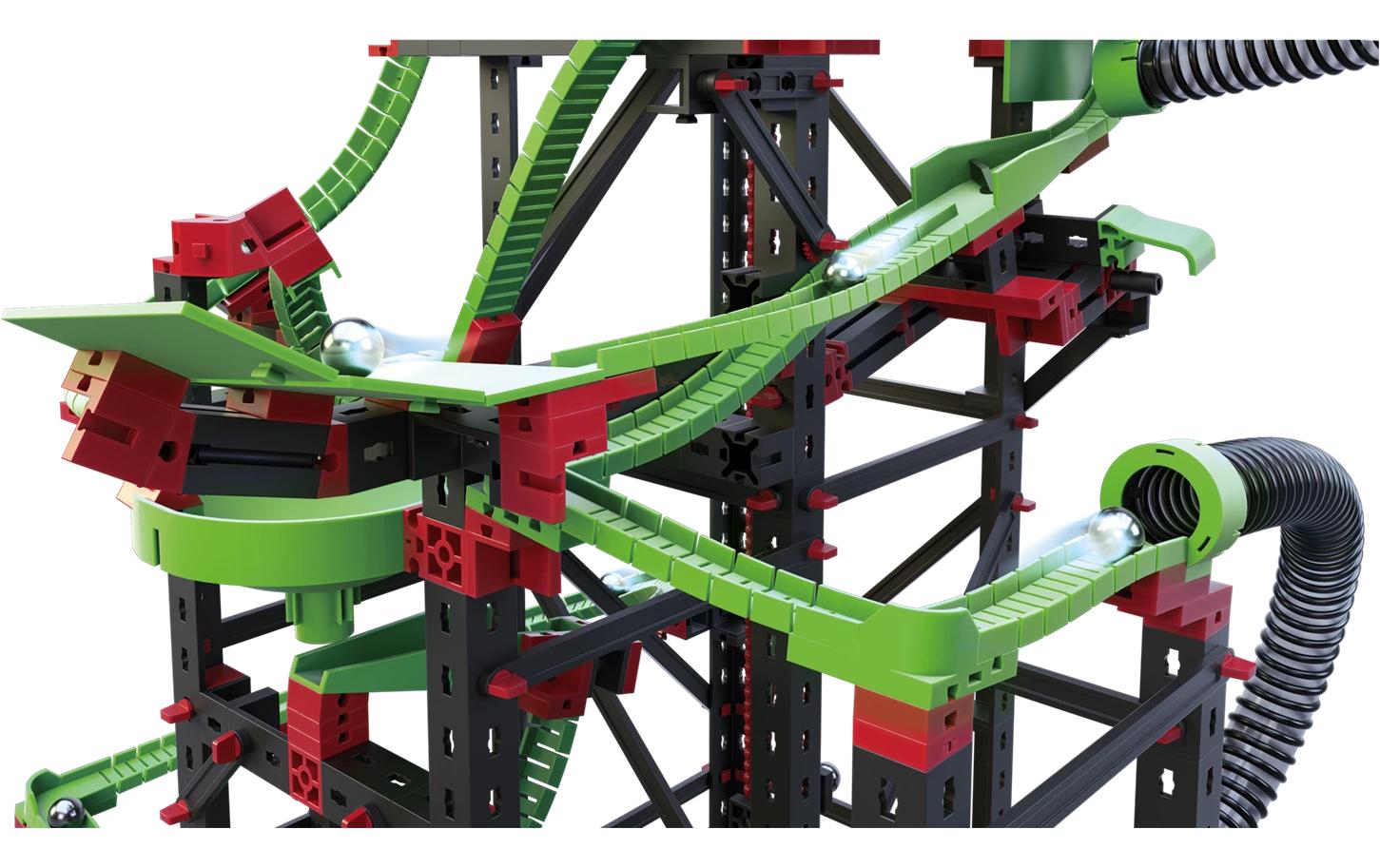 fischertechnik Dynamic XXL Murmelbahn-Set – 1365-teilig – 8 Murmeln – ab 9 J. – Kunststoff – mehrfarbig