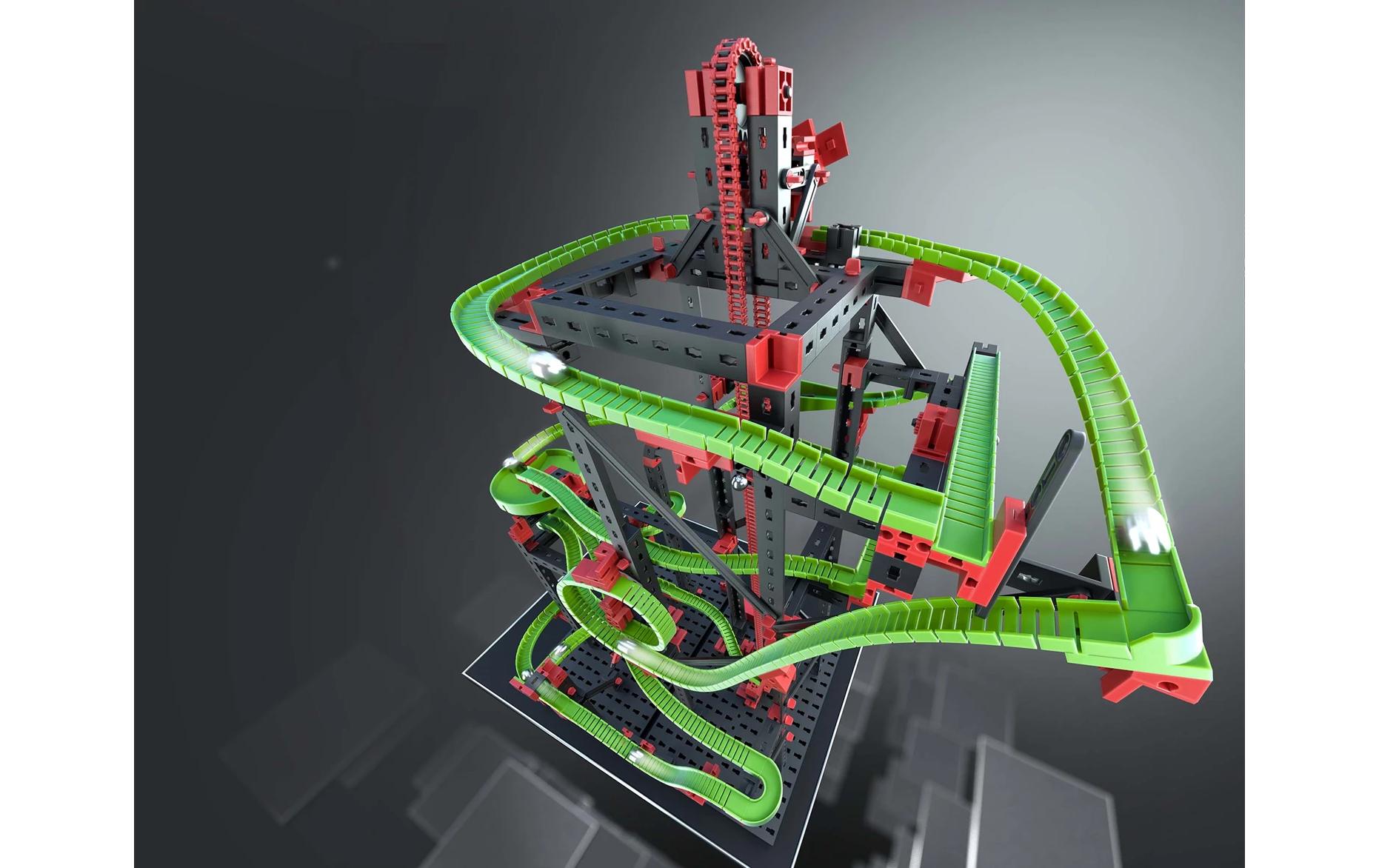 fischertechnik Dynamic L2 Kugelbahn – 778-teilig, inkl. 8 Murmeln – ab 9 J. – Kunststoff, mehrfarbig